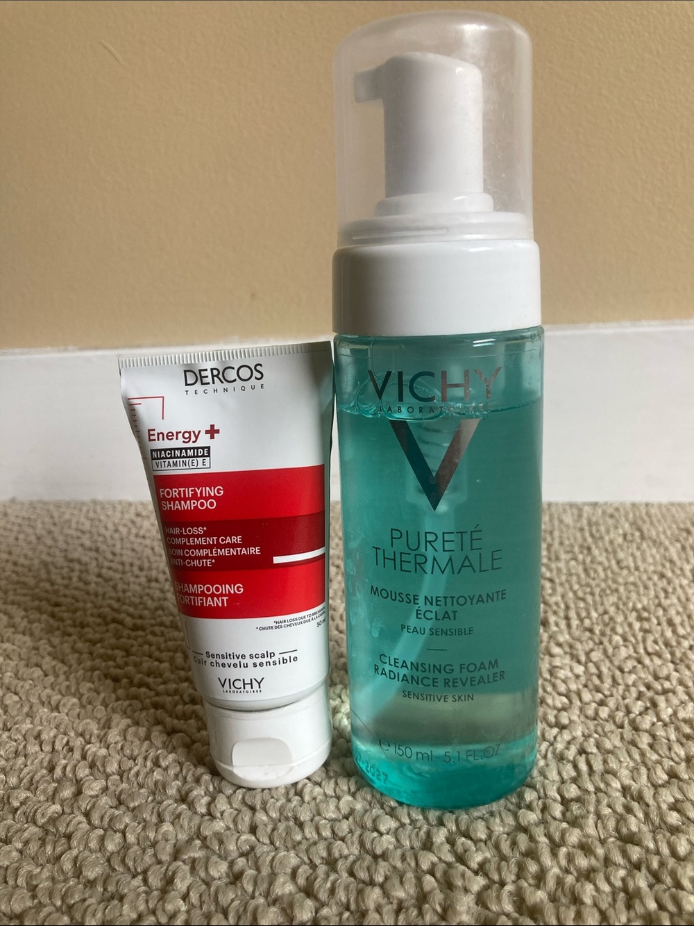 Free 20$+sale Vichy cleanser shampoo duo tried 1-2x dericos purete thermals foa